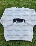 Spooky Season Embroidered Glitter Sweatshirt