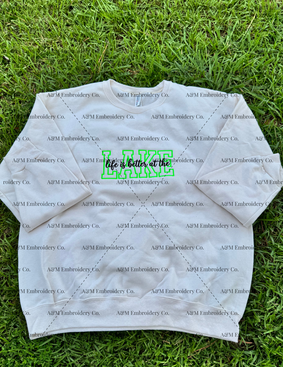Life is Better at the Lake Embroidered Sweatshirt